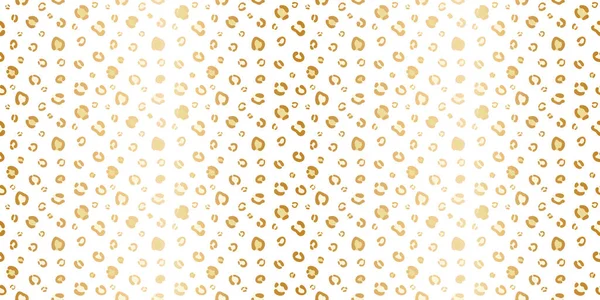Золото Белое Гепард Бесшовный Повторяющийся Узор Векторный Фон Повторяющиеся Обои — стоковый вектор