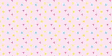 Soyut renkli üçgenler, mutlu, pürüzsüz tekrar eden model arka plan, vektör duvar kağıdı.