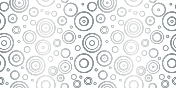 Gümüş ve beyaz daire desenleri pürüzsüz tekrar desenli arkaplan, vektör duvar kağıdı.