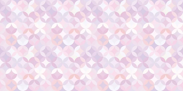 Pastel Pink Mosaic Geometric Seamless Repeat Pattern Background Vector Wallpaper — Stock Vector