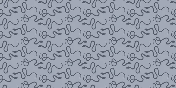 Serpent Gris Sans Couture Motif Répétition Fond Papier Peint Vectoriel — Image vectorielle