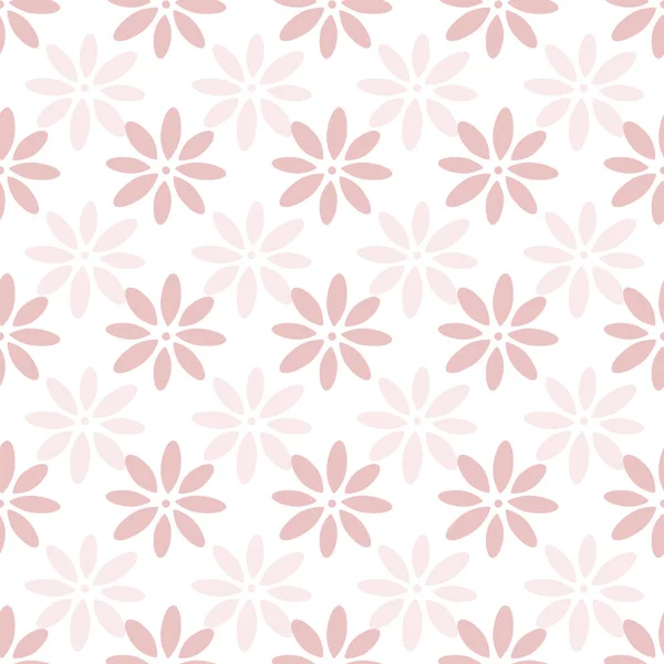 Geometric Vector Floral Pattern Design Flower Background Seamless Repeat Pattern — Stock Vector
