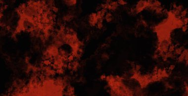 Korku kırmızı ve siyah lekeler soyut sanatsal arkaplan çizimleri