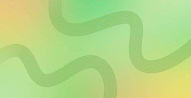 Yeşil soyut sıvı gradyan retro dalga çizgileri dinamik arkaplan çizimi