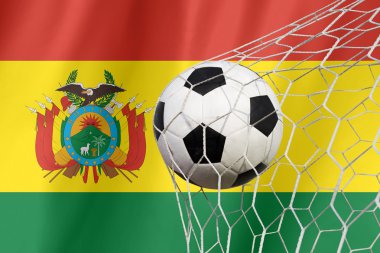 Bolivya bayrak futbol topu ile