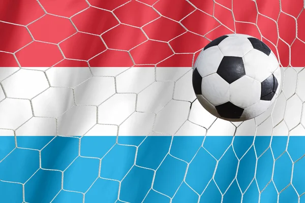 Luxemburgo símbolo pelota de fútbol —  Fotos de Stock