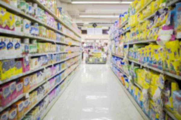 Supermarché en flou pour le fond — Photo