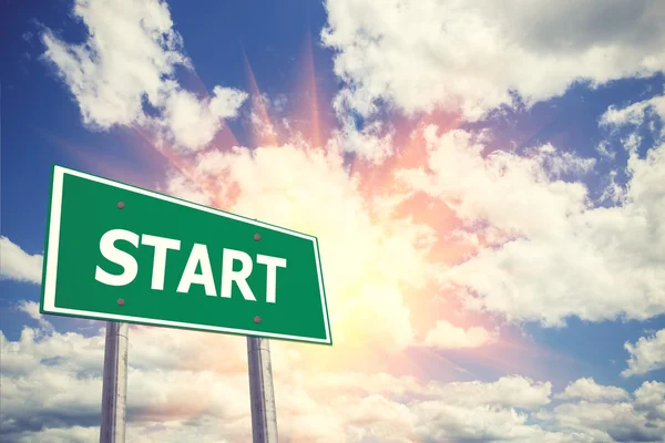 İş ve Finans concepts.vintage colo için yol söyle başlatmak