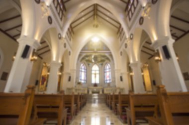Kilise içi bulanık arkaplan