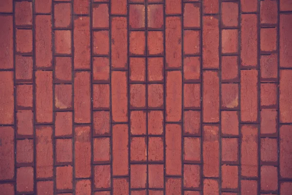 Parede de tijolo vermelho sem costura Vector ilustração fundo - textura — Fotografia de Stock