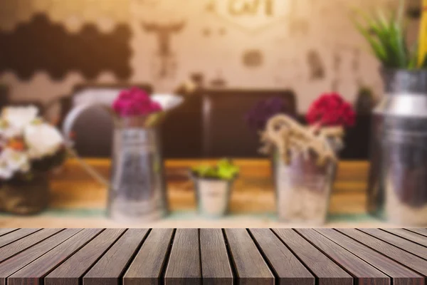 Blurred background of bar and desk space can be used for montage — Stock Photo, Image