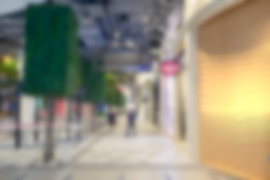 Daha az kalabalık Coronavirüs 'ten sonra mağazalardaki bulanık görüntüler