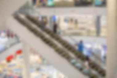 Daha az kalabalık Coronavirüs 'ten sonra mağazalardaki bulanık görüntüler