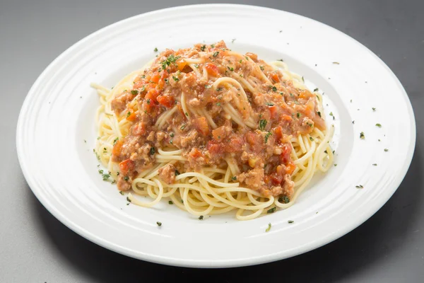 Spaghetti with sauce — Stock Photo, Image