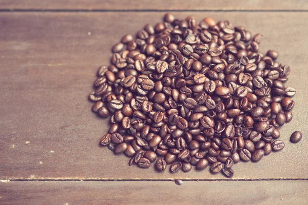 Roasted coffee beans vintage color — Stock Photo, Image