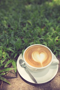Vintage renk sanat Latte Kahve