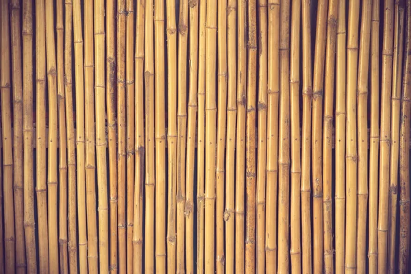 Cerca de bambu fundo cor do vintage — Fotografia de Stock