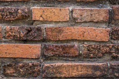 Kırmızı tuğla duvar dokusu