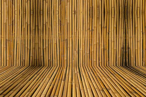 Bambu staket bakgrund — Stockfoto