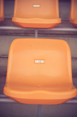 Stadyum vintage renkli boş sandalye