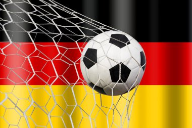 Futbol topu Alman bayrağı
