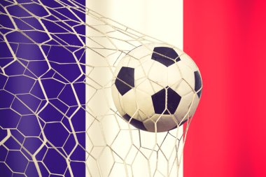 Fransa futbol topu vintage renk