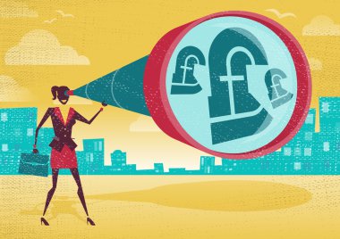 Onun teleskopla bakarak işkadını