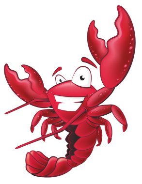 Cute Lobster Character. clipart