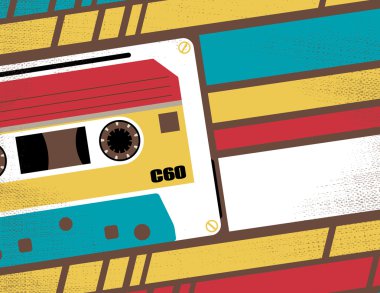 Eski okul Stereo Walkman teyp kaset çalar