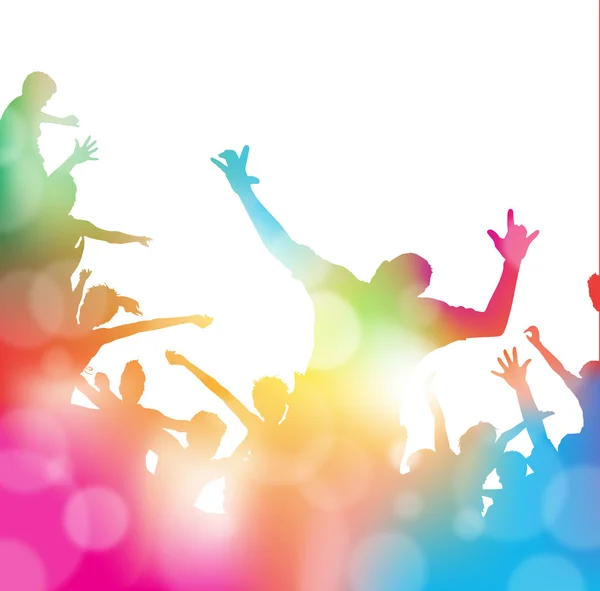 Abstract Summer Music festival Crowd Cheering. — Stock Photo, Image