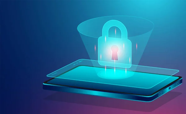 Koncept Zabezpečení Dat Chrání Data Před Krádežemi Dat Útoky Hackerů — Stockový vektor