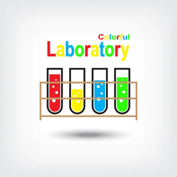 Színes laboratórium — Stock Vector