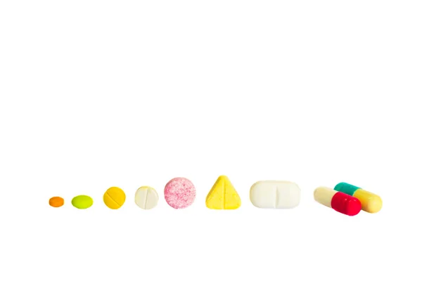 Various shape of drugs — Stock Photo, Image