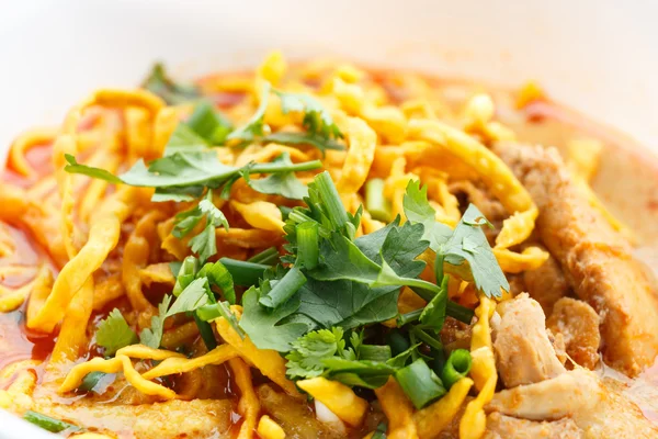 Khao Soi with chicken — Stock Photo, Image