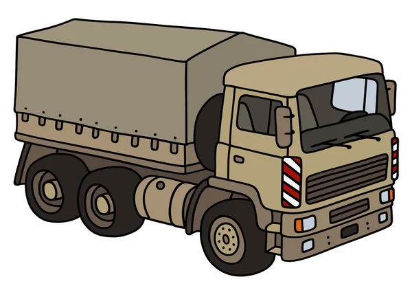 Sand Militär-LKW — Stockvektor