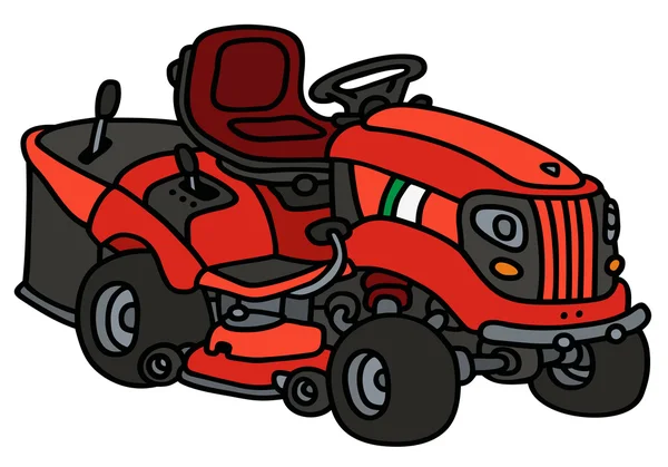 Cortacésped rojo — Vector de stock