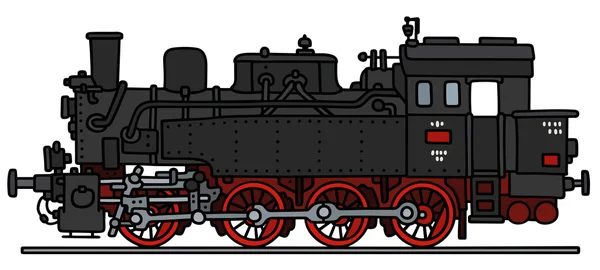 Locomotiva a vapor clássica — Vetor de Stock