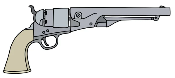 Classic Wild West revolver — Stock Vector