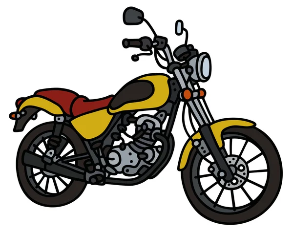 黄色光バイク — ストックベクタ