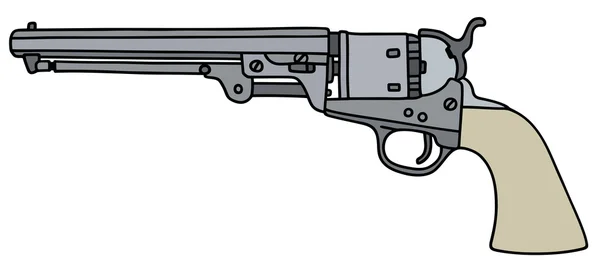 Vintage american handgun — Stock Vector