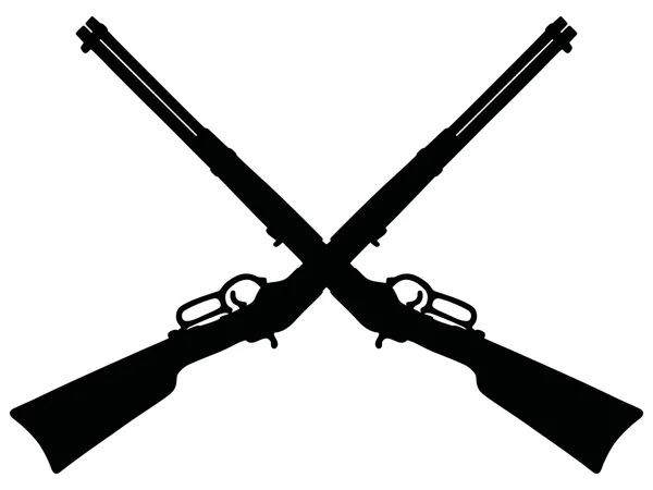 Старі американські гвинтівки — стоковий вектор