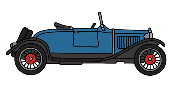 Vintage roadster azul — Vector de stock