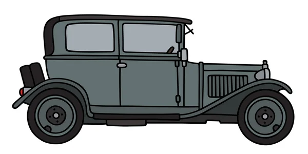 Vintage gray car — Stock Vector