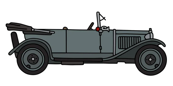 Серый кабриолет — стоковый вектор