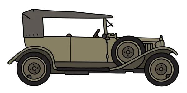 Винтажный военный автомобиль — стоковый вектор
