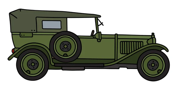 Vintage military car — Stock Vector