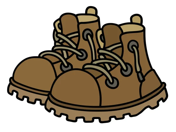 Botas de cuero divertidas — Vector de stock