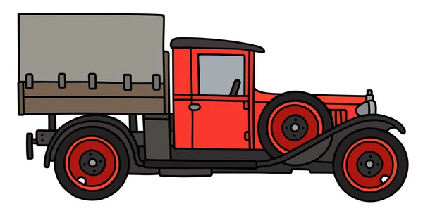 Vintage red truck — Stock Vector