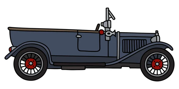 Vintage dark Cabrio — Wektor stockowy