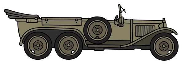 ビンテージの軍用車 — ストックベクタ